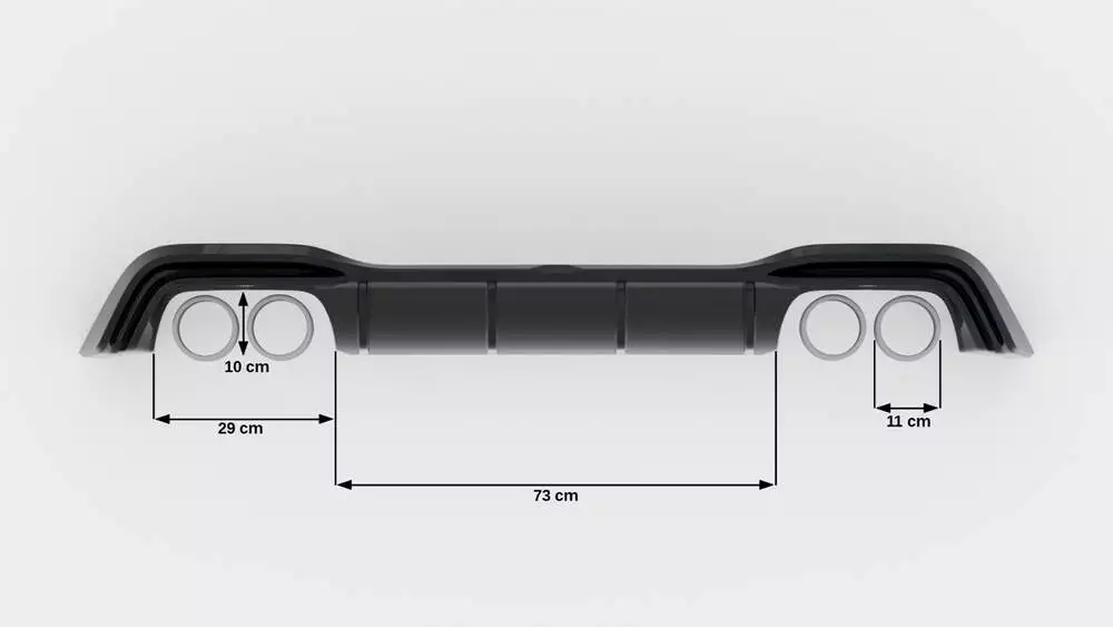 Rear Valance V.2 Volkswagen Golf R Mk8 Facelift - Image 6