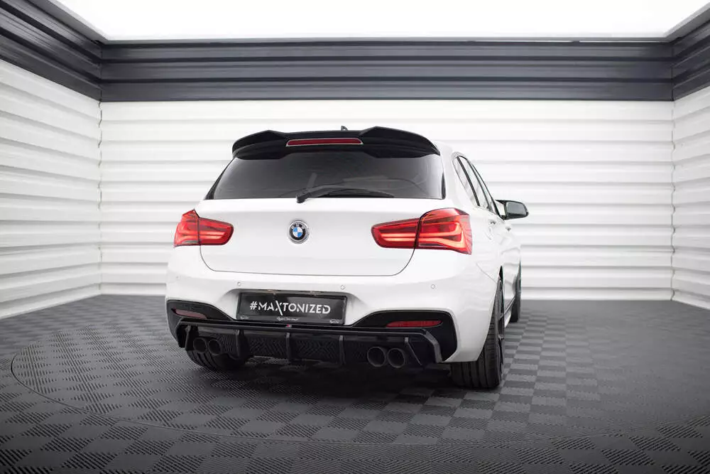 Rear Valance V.3 Bmw 1 M-pack / M140i F20 Facelift (Version With Dual Exhausts On Both Sides)