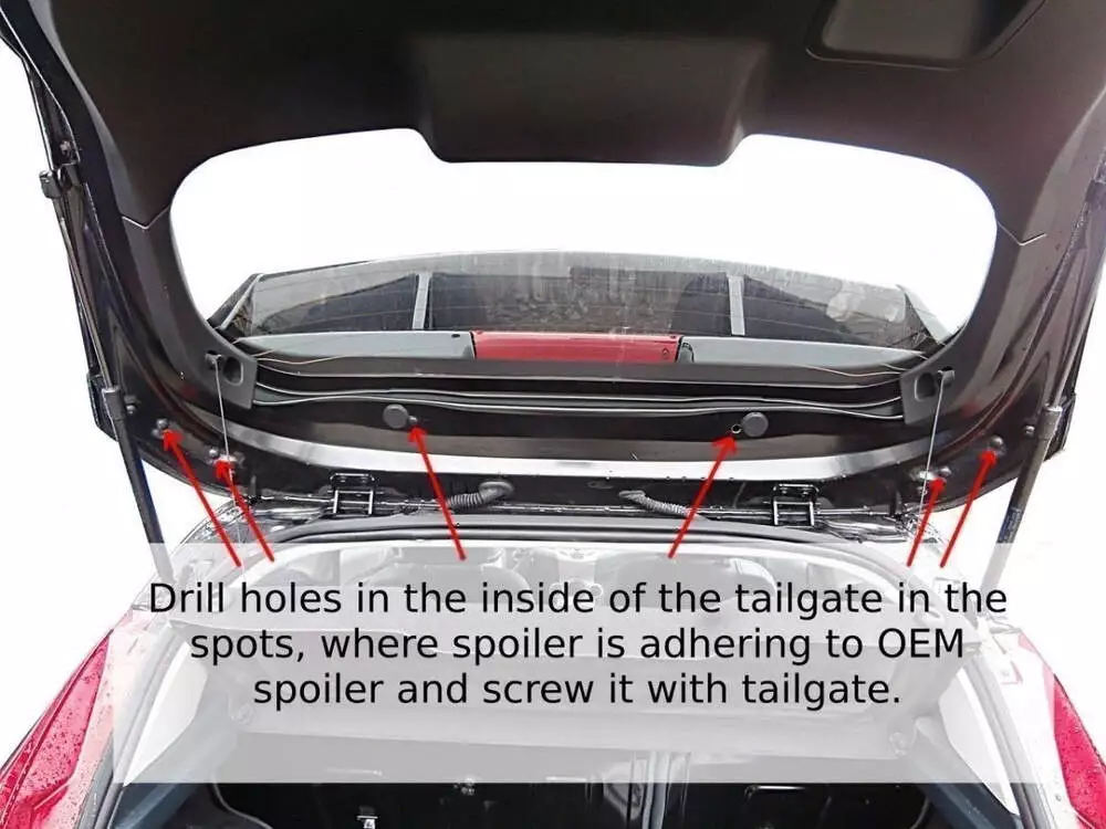 Roof Spoiler (Rs Look) Ford Fiesta Mk7 / Mk7 Fl - Image 4
