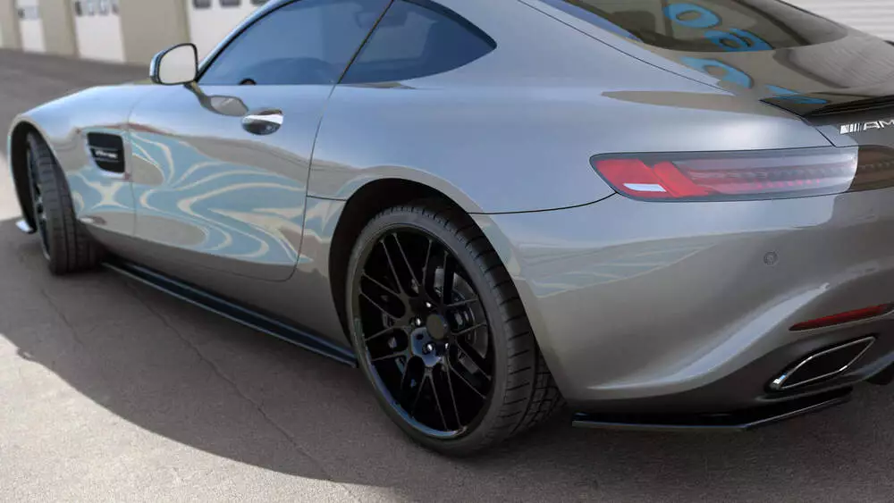Side Skirts Diffusers Mercedes-amg Gt / Gt S C190 Facelift - Image 3