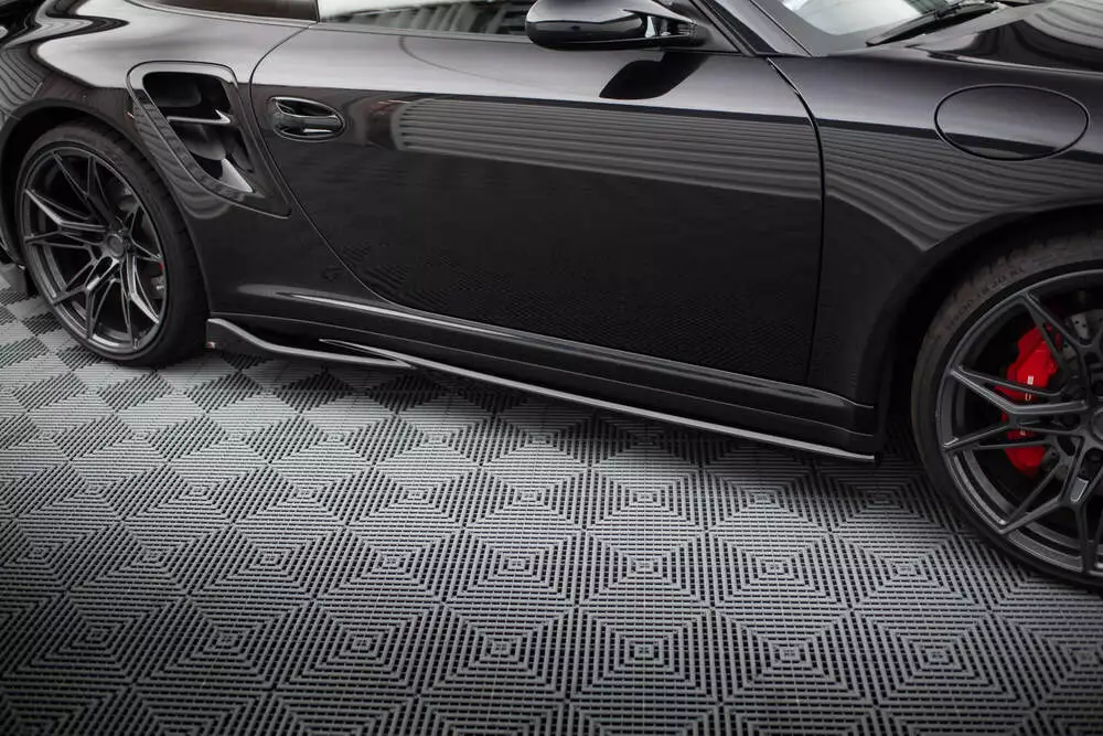 Side Skirts Diffusers Porsche 911 Turbo 997 - Image 2