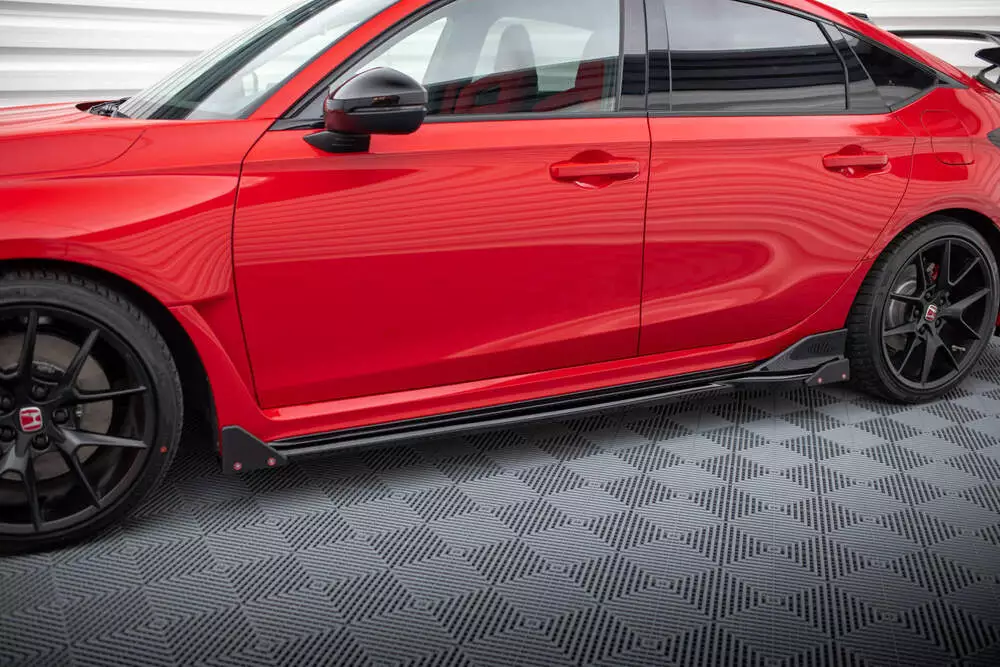 Side Skirts Diffusers V.1 + Flaps Honda Civic Type-r Mk 11
