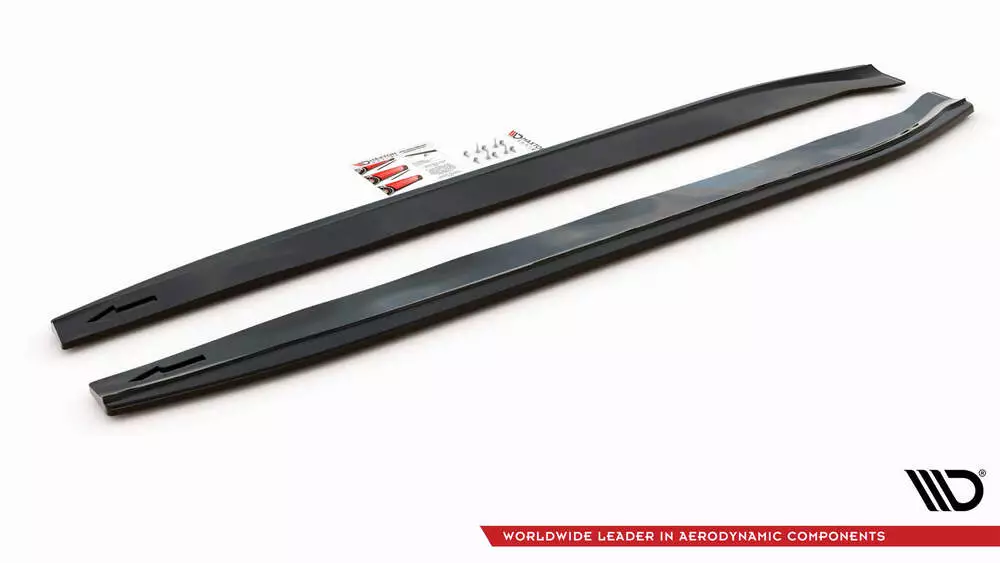 Side Skirts Diffusers V.1 Mercedes-benz Glc Coupe Amg-line C253 Facelift - Image 3