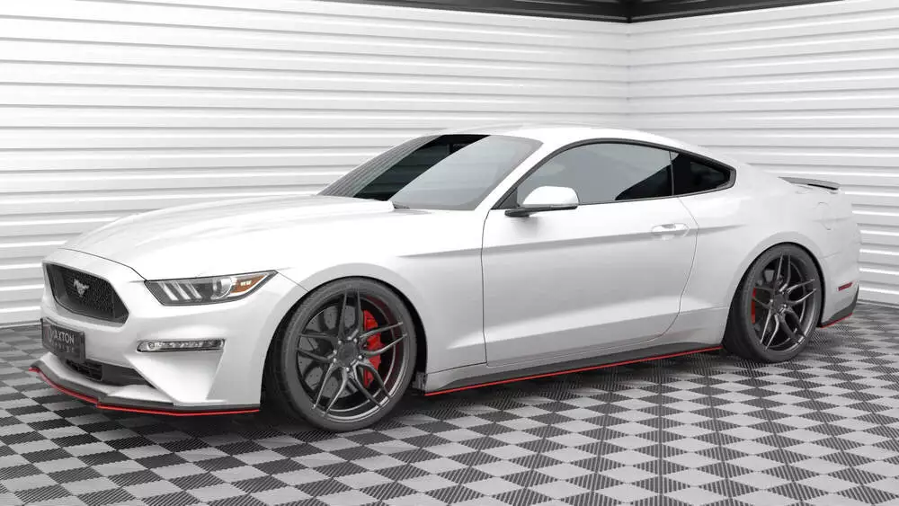 Side Skirts Diffusers V.2 Ford Mustang Mk6 Facelift - Image 2