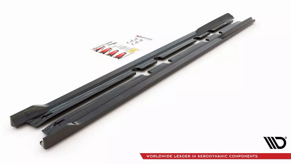 Side Skirts Diffusers V.2 Seat Leon Fr St / Hatchback Mk4 / Cupra Leon St / Hatchback Mk1 / Mk1 Facelift - Image 4