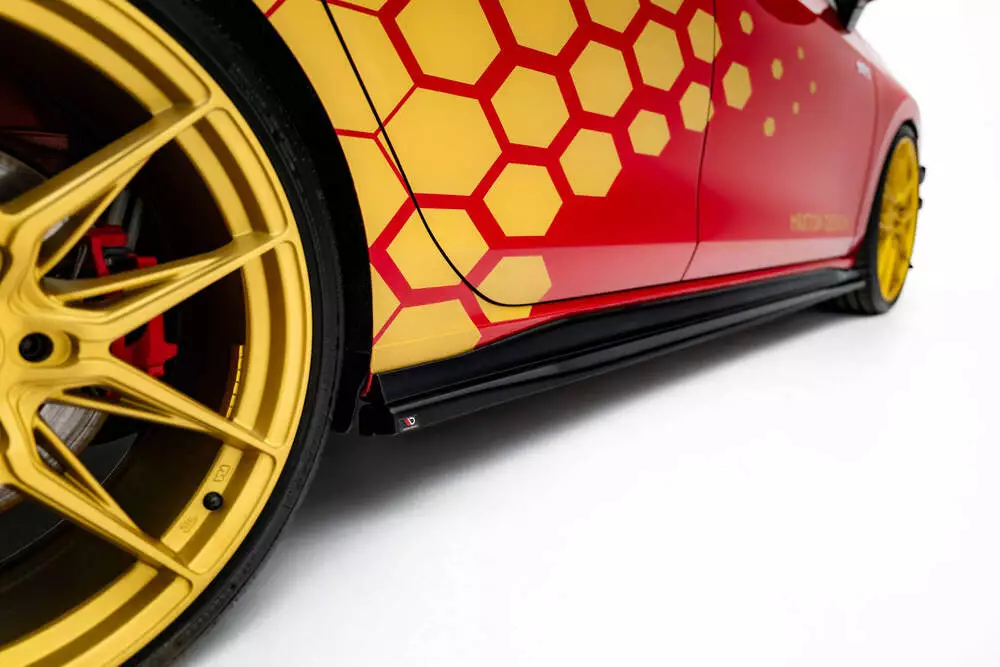 Side Skirts Diffusers V.2 Volkswagen Golf Gti Clubsport Mk8 Facelift - Image 2