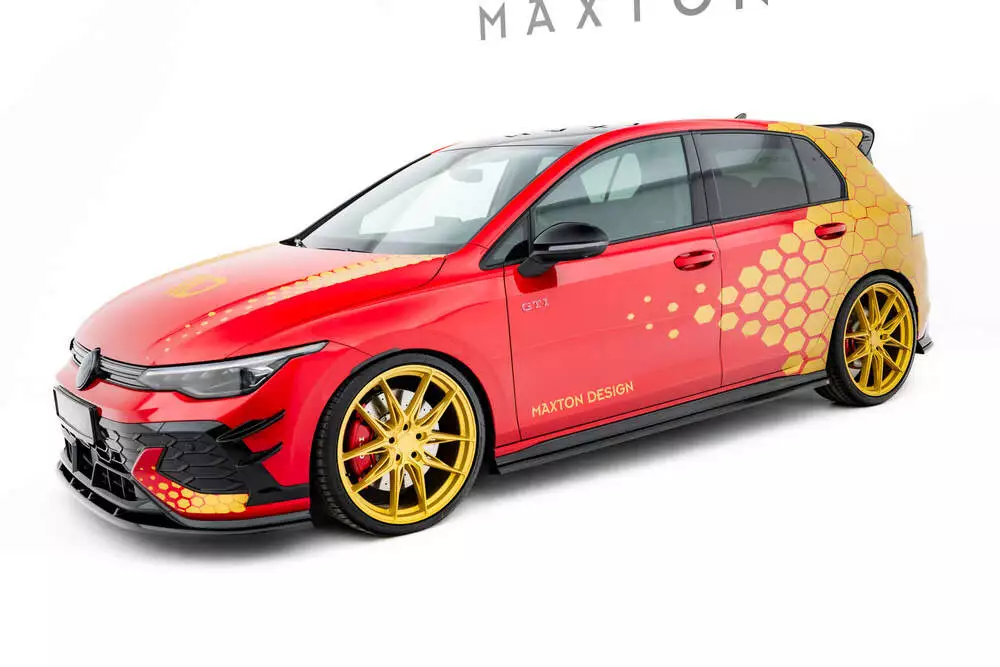 Side Skirts Diffusers V.2 Volkswagen Golf Gti Clubsport Mk8 Facelift - Image 3