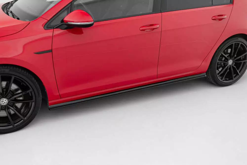 Side Skirts Diffusers V.2 Volkswagen Golf R / R-line Mk7 Facelift