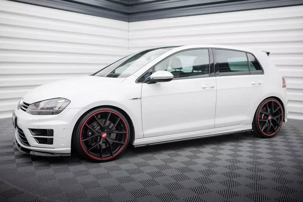 Side Skirts Diffusers V.4 Volkswagen Golf R / R-line Mk7 - Image 2