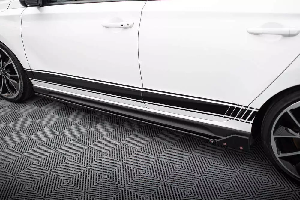 Side Skirts Diffusers V.5 + Flaps Hyundai I30 N Mk3 / Mk3 Fl Hatchback/fastback - Image 2