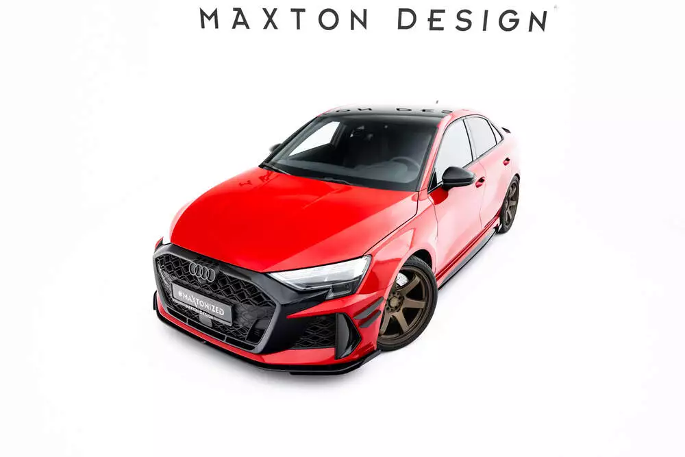 Street Pro Front Splitter + Flaps Audi Rs3 Sedan 8y Facelift