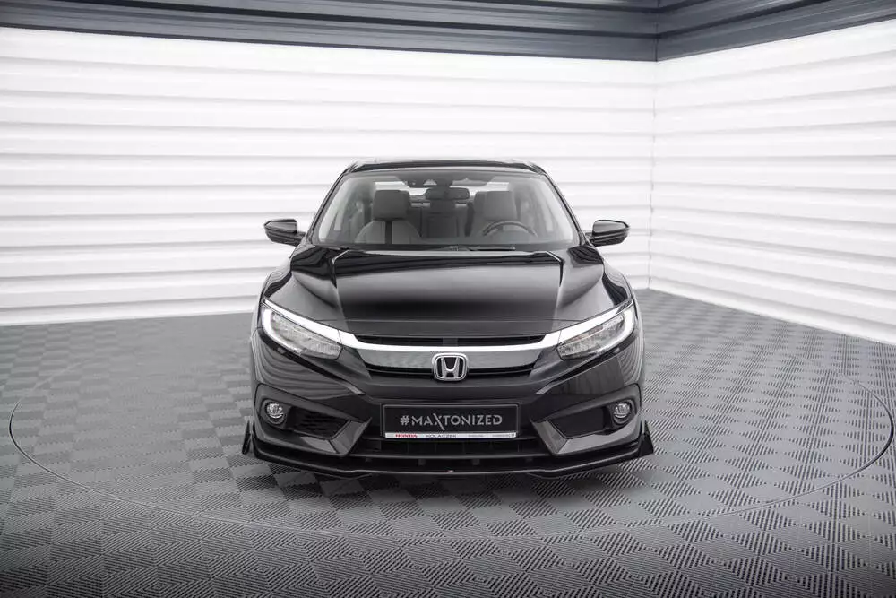 Street Pro Front Splitter + Flaps Honda Civic Sedan Mk10 - Image 2