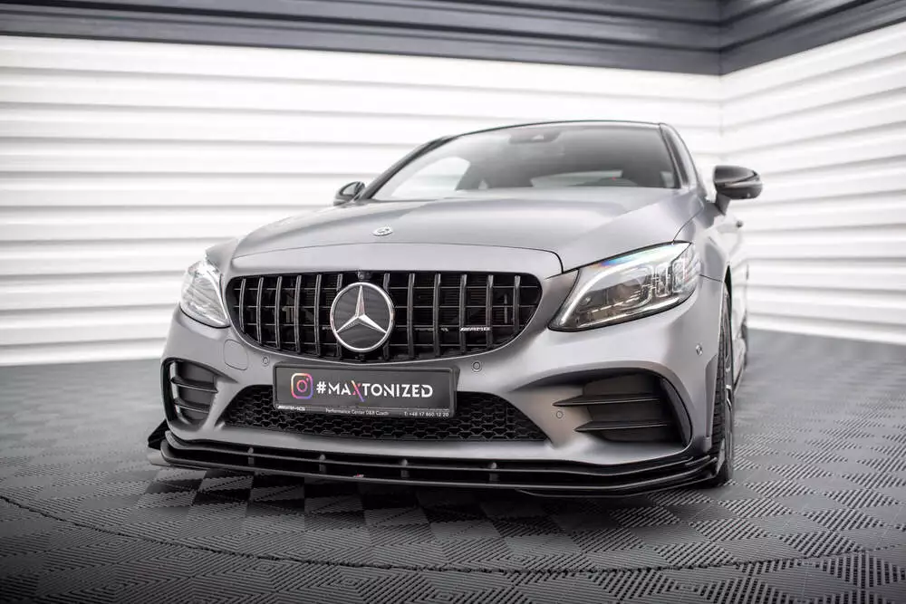Street Pro Front Splitter + Flaps Mercedes-amg C43 Coupe / Cabrio C205 Facelift / A205 Facelift