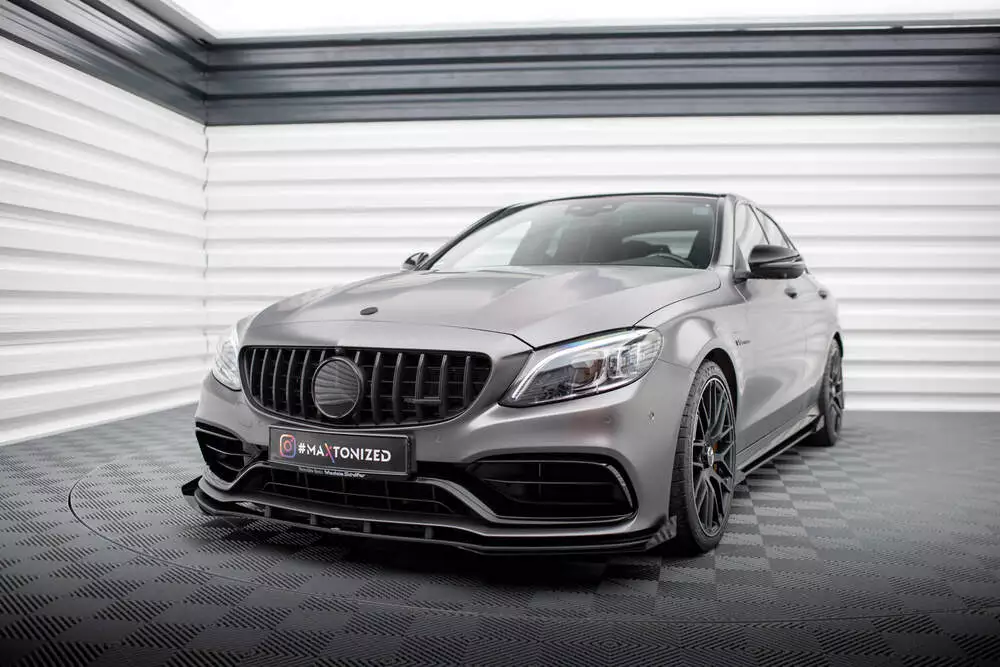 Street Pro Front Splitter + Flaps Mercedes-amg C63 Sedan / Estate W205 Facelift