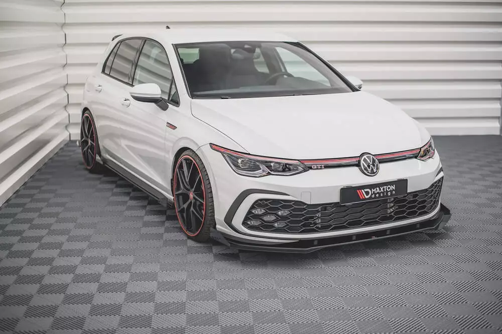 Street Pro Front Splitter + Flaps Volkswagen Golf Gti / Gte / Gtd / R-line Mk8 - Image 3
