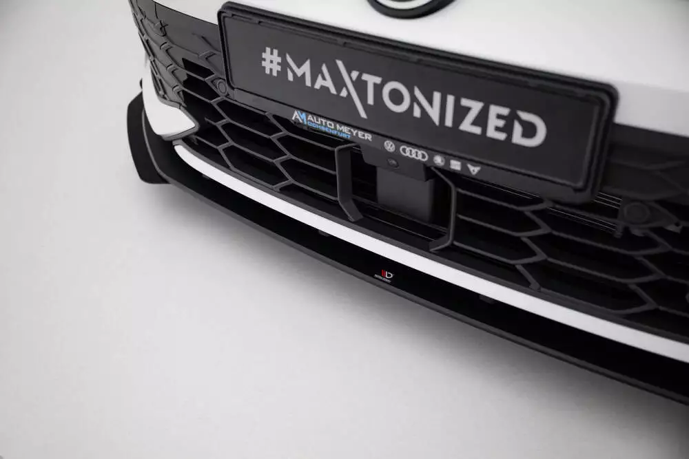 Street Pro Front Splitter + Flaps Volkswagen Golf Gti / Gte / R-line Mk8 Facelift - Image 3
