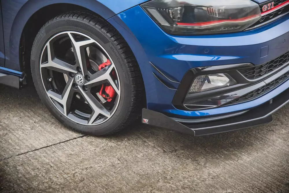 Street Pro Front Splitter + Flaps Volkswagen Polo Gti Mk6 - Image 4