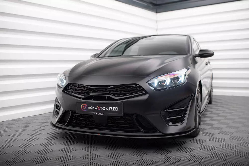 Street Pro Front Splitter Kia Proceed Gt Mk3 Facelift / Ceed Gt / Gt - Line Mk1 Facelift