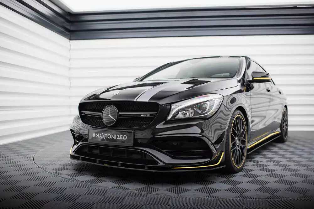 Street Pro Front Splitter Mercedes-amg Cla 45 Aero C117 Facelift