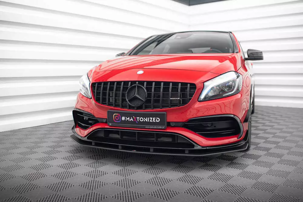 Street Pro Front Splitter Mercedes-benz A 45 Amg Aero W176 Facelift