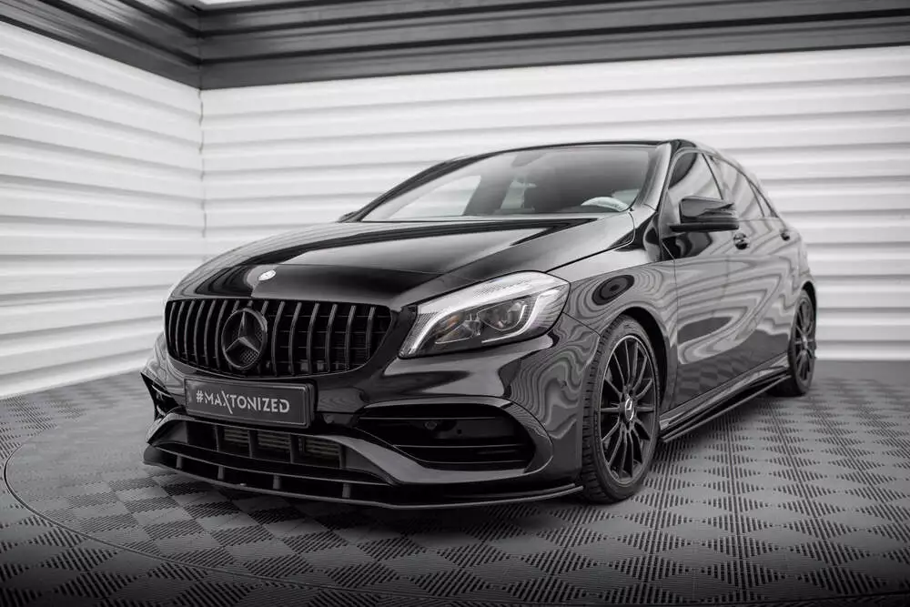 Street Pro Front Splitter Mercedes-benz A Amg-line W176 Facelift