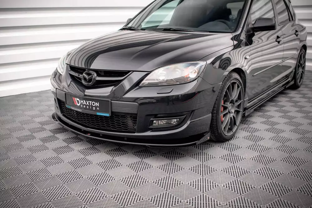 Street Pro Front Splitter V.1 + Flaps Mazda 3 Mps Mk1 - Image 4