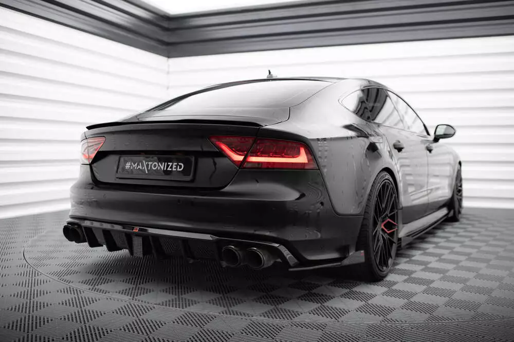 Street Pro Rear Side Splitters + Flaps Audi A7 S-line C7 - Image 2