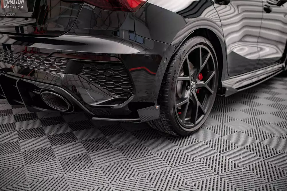 Street Pro Rear Side Splitters + Flaps Audi Rs3 Sportback 8y