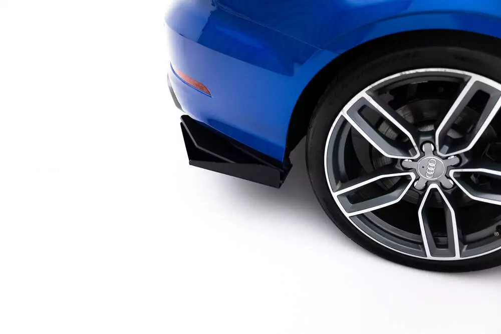 Street Pro Rear Side Splitters + Flaps Audi S3 Sedan 8v - Image 3