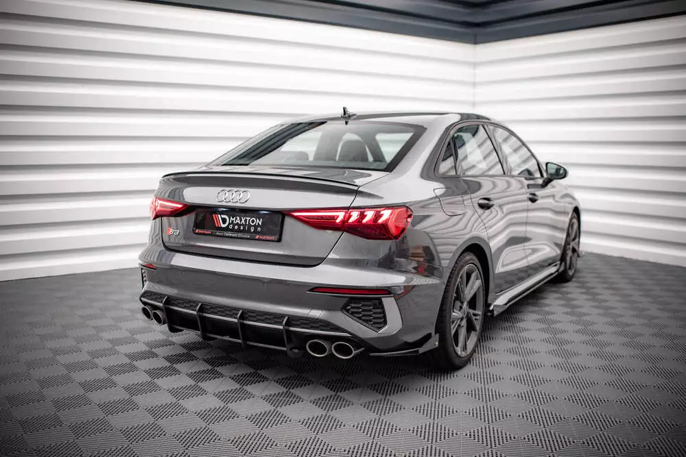 Street Pro Rear Side Splitters + Flaps Audi S3 Sedan 8y - Image 3