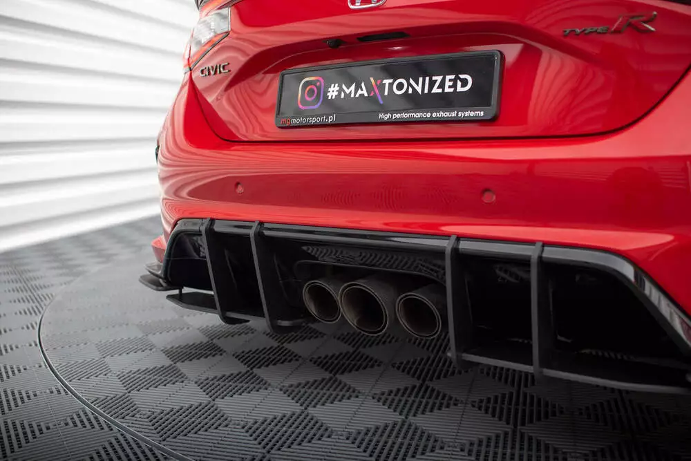 Street Pro Rear Side Splitters + Flaps Honda Civic Type-r Mk 11