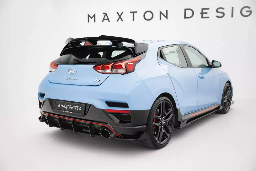 Street Pro Rear Side Splitters + Flaps Hyundai Veloster N Mk2 - Image 3