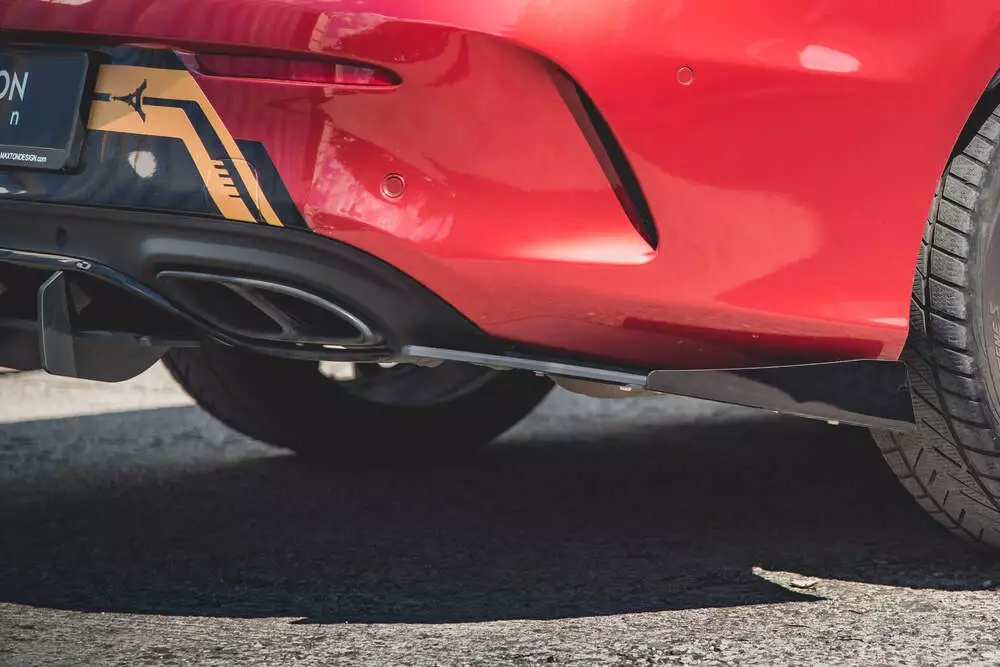 Street Pro Rear Side Splitters + Flaps Mercedes-amg C43 Coupe C205