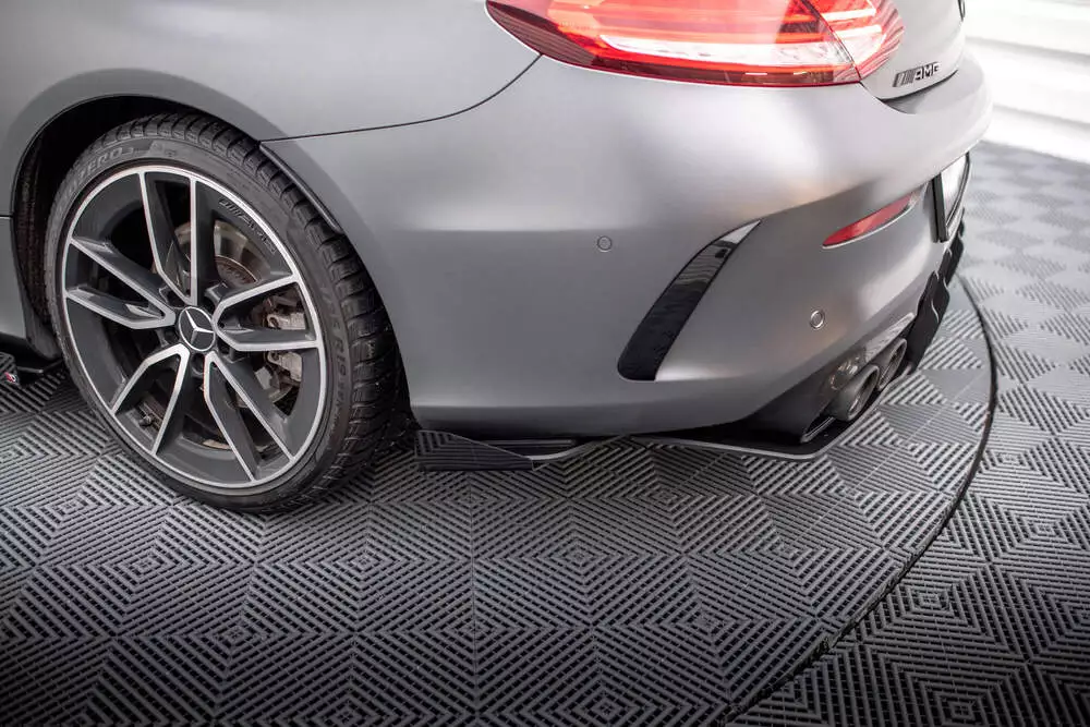 Street Pro Rear Side Splitters + Flaps Mercedes-amg C43 Coupe / Cabrio C205 Facelift / A205 Facelift