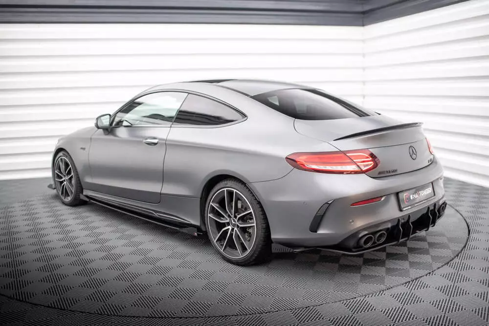 Street Pro Rear Side Splitters + Flaps Mercedes-amg C43 Coupe / Cabrio C205 Facelift / A205 Facelift - Image 2