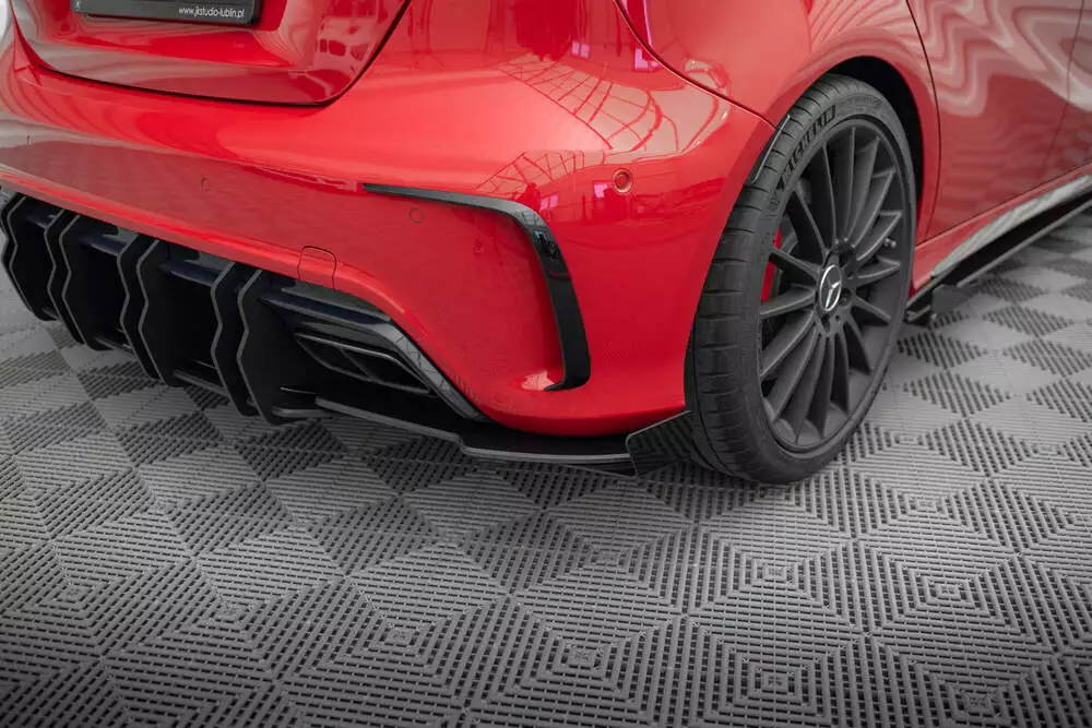 Street Pro Rear Side Splitters + Flaps Mercedes-benz A 45 Amg W176 Facelift