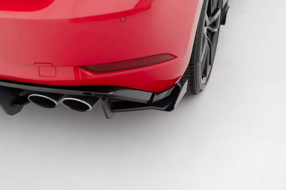 Street Pro Rear Side Splitters + Flaps Vw Golf 7 R Facelift