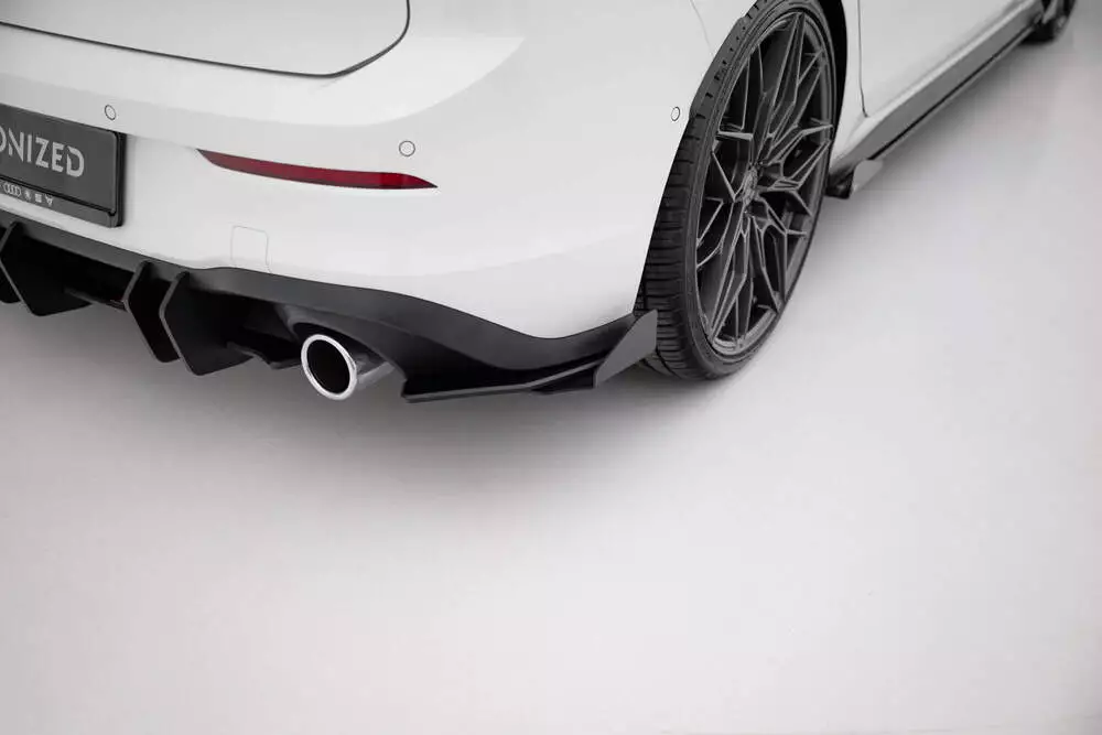 Street Pro Rear Side Splitters + Flaps Volkswagen Golf Gti / Gte / R-line Mk8 - Image 2