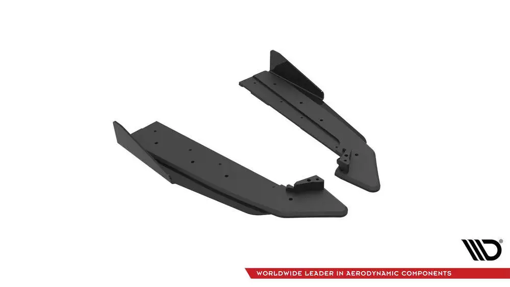 Street Pro Rear Side Splitters V.1 + Flaps Ford Mustang Gt Mk6 Facelift - Image 4