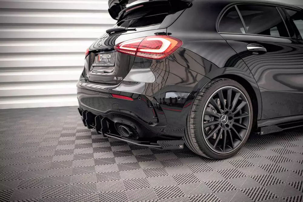 Street Pro Rear Valance + Flaps Mercedes A35 Amg Hatchback Aero Pack W177 - Image 3