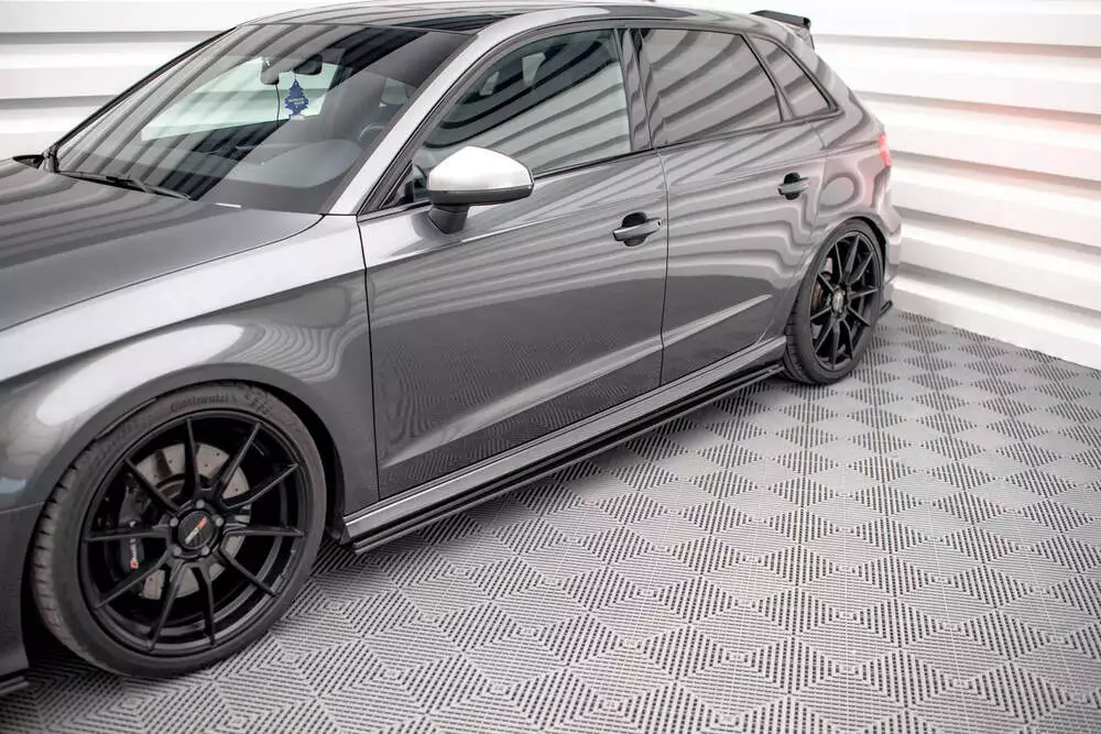 Street Pro Side Skirts Diffusers Audi S3 / A3 S-line Sportback 8v Facelift