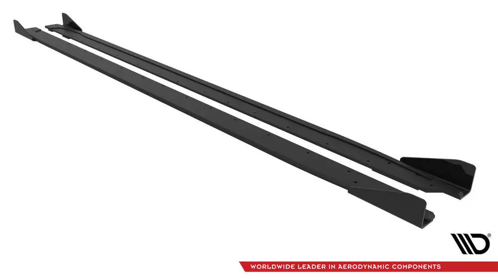 Street Pro Side Skirts Diffusers + Flaps Audi A3 S-line Sedan / S3 Sedan 8y Facelift - Image 5