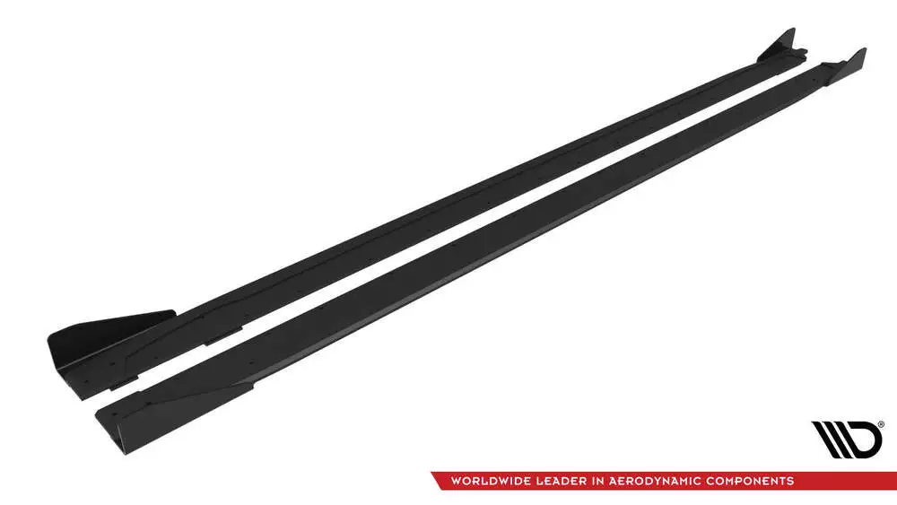 Street Pro Side Skirts Diffusers + Flaps Audi A3 S-line Sedan / S3 Sedan 8y Facelift - Image 6