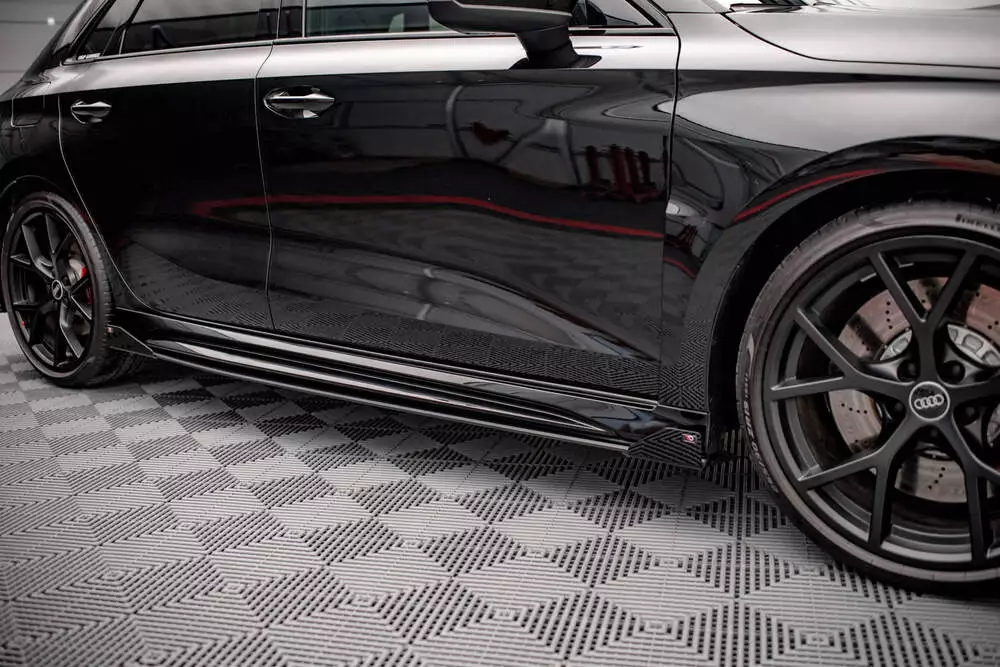 Street Pro Side Skirts Diffusers + Flaps Audi Rs3 Sportback 8y