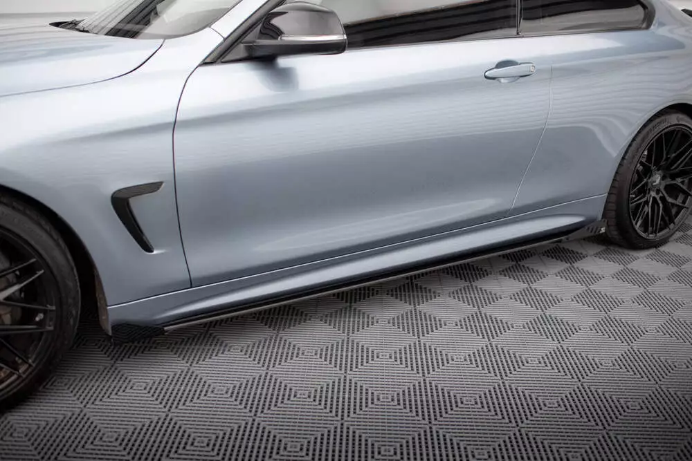 Street Pro Side Skirts Diffusers + Flaps Bmw 4 Coupe / Gran Coupe / Cabrio M-pack F32 / F36 / F33