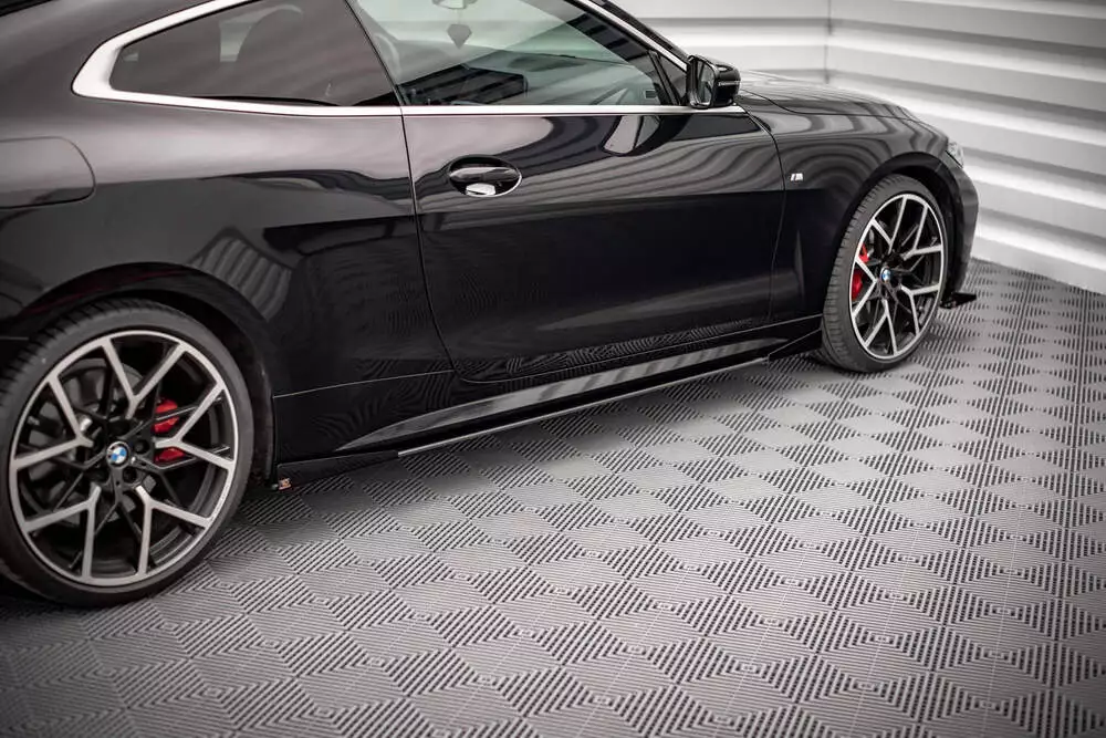 Street Pro Side Skirts Diffusers + Flaps Bmw 4 M-pack / M440i G22 / G23 / G22 Facelift / G23 Facelift