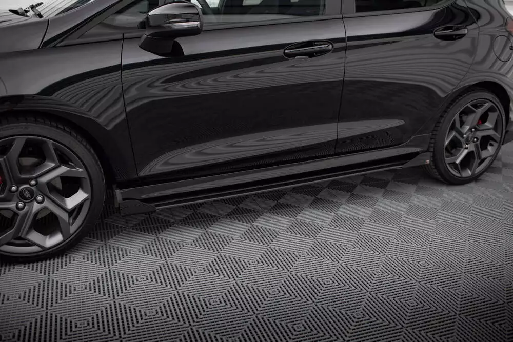 Street Pro Side Skirts Diffusers + Flaps Ford Fiesta St / St-line Mk8