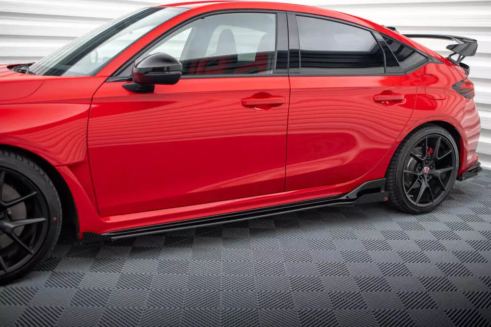 Street Pro Side Skirts Diffusers + Flaps Honda Civic Type-r Mk 11