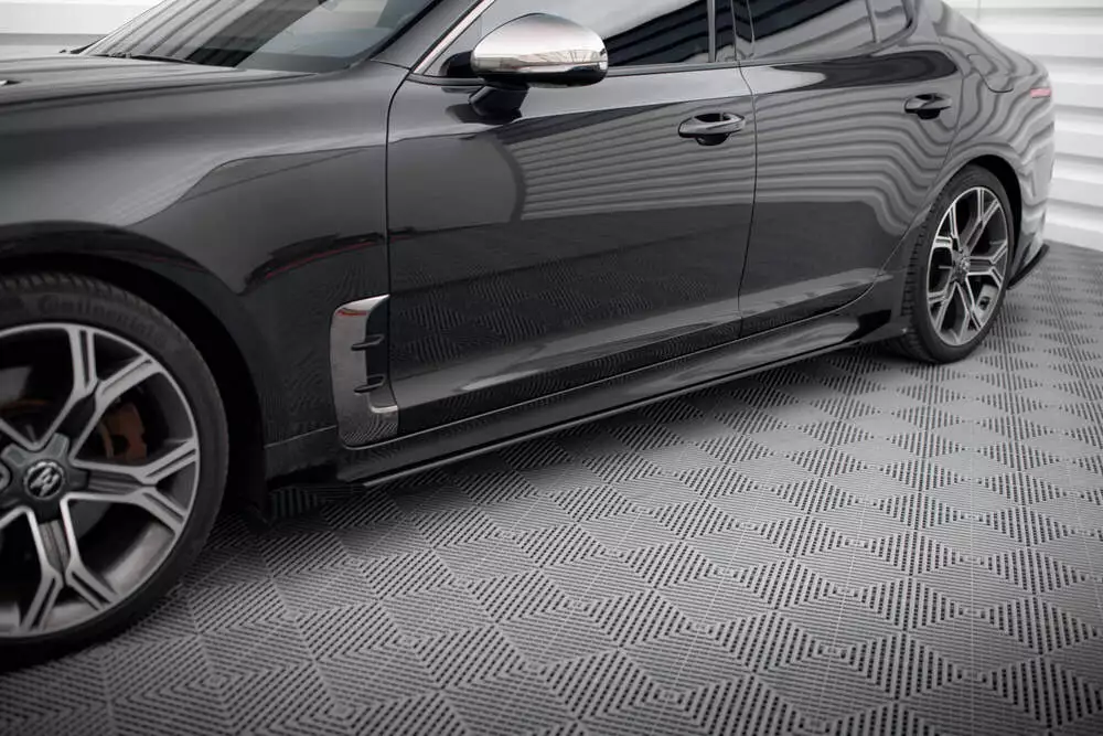 Street Pro Side Skirts Diffusers + Flaps Kia Stinger Gt / Gt-line / Standard Mk1