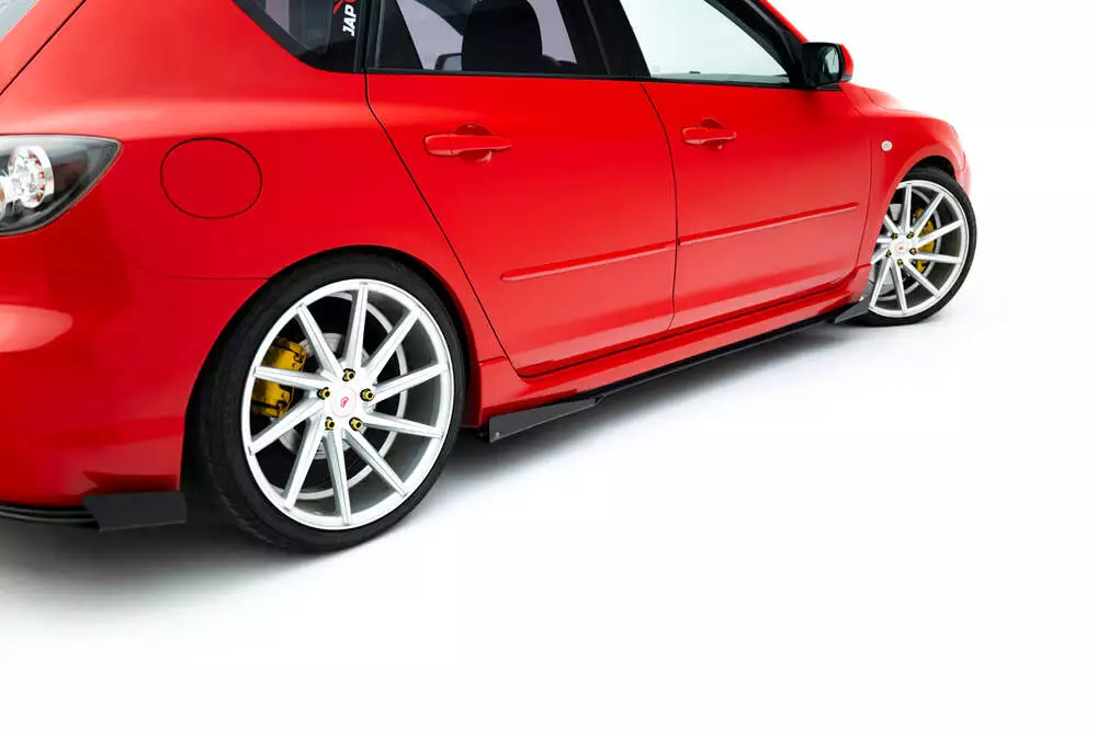Street Pro Side Skirts Diffusers + Flaps Mazda 3 Mps Mk1 - Image 2